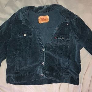 Navy Blue Corduroy Denim Levi’s Jacket